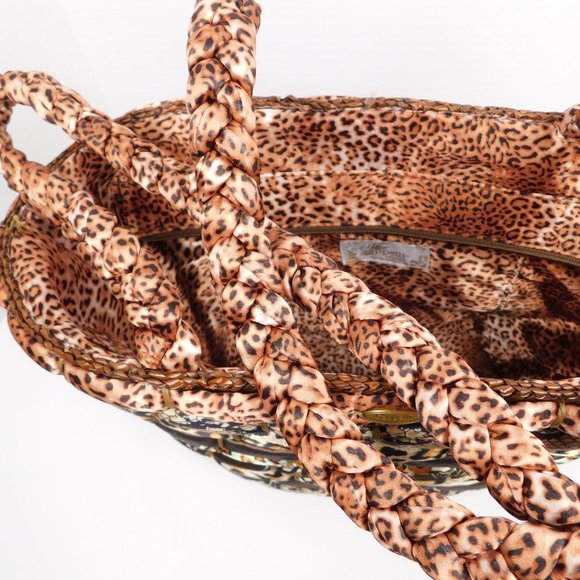 Cappelli Straworld purse straw tote satchel medium handbag purse (12124) - Picture 9 of 9